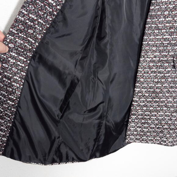 Calvin Klein Women’s Raffia Coat Old Money Office Siren Quiet Luxury Size L - Picture 8 of 12